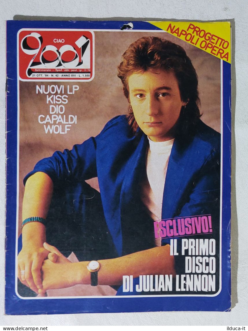 I114717 Ciao 2001 A. XVI Nr 42 1984 - Julian Lennon / Kiss / Capaldi - Música