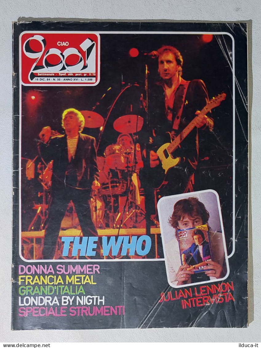 I114722 Ciao 2001 A. XVI Nr 50 1984 - The Who / Julian Lennon / Donna Summer - Musique