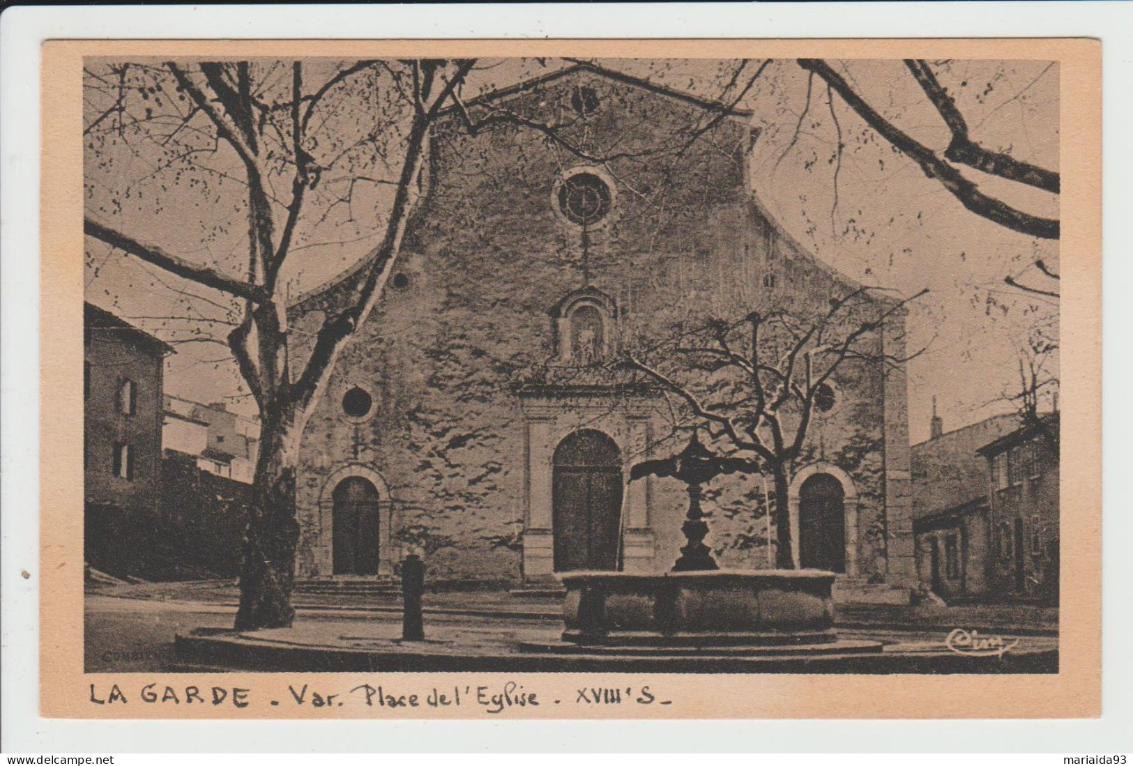 LA GARDE - VAR - LA PLACE DE L'EGLISE - La Garde