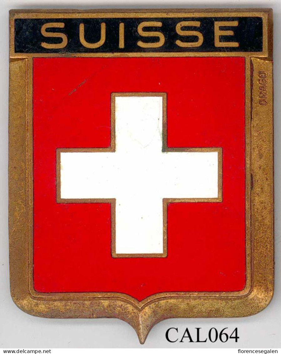 CAL064 - PLAQUE CALANDRE AUTO - SUISSE - Other & Unclassified