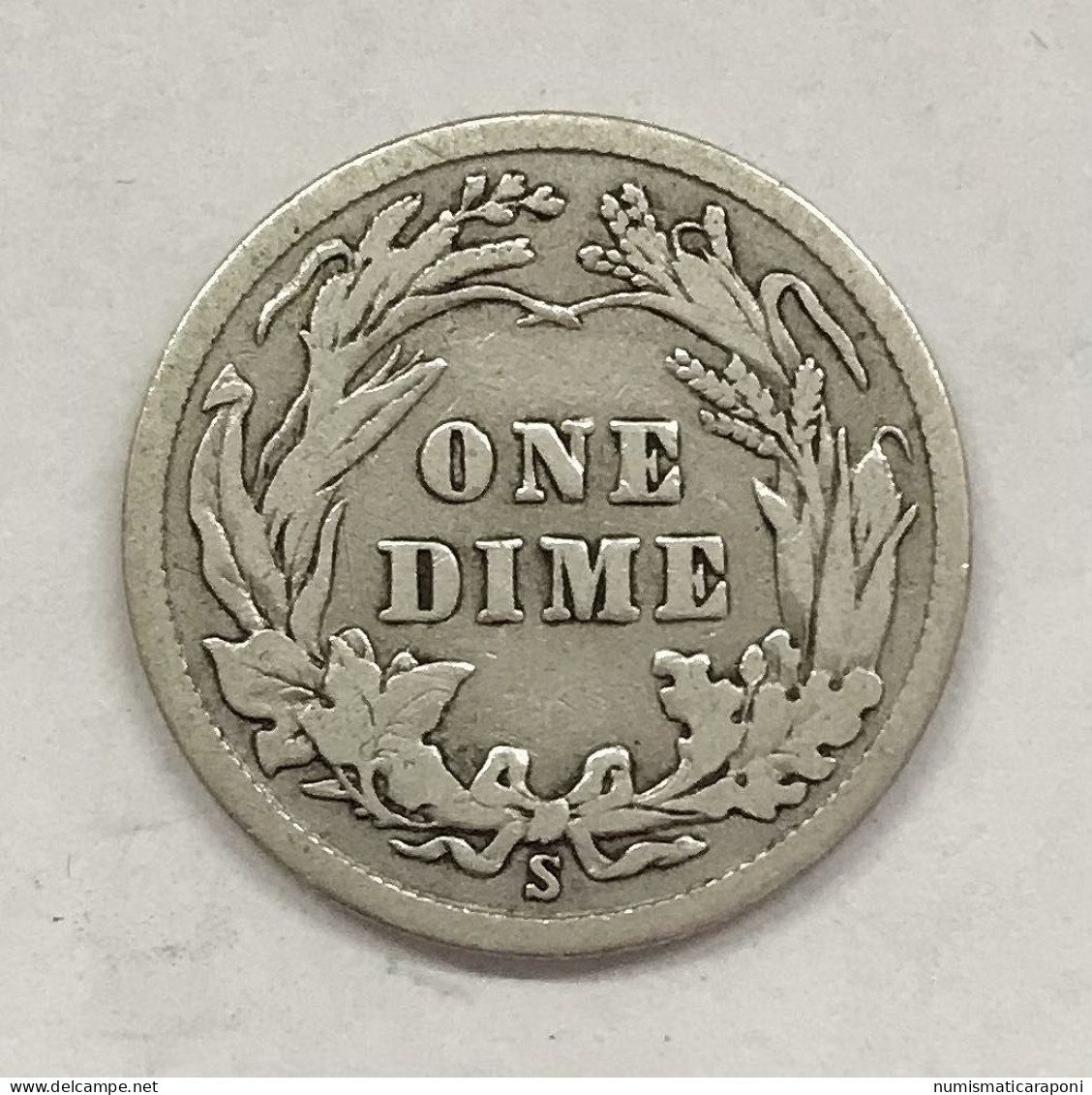 USA  U.s.a. Dime 1912 S Km#113 E.650 - 1837-1891: Seated Liberty