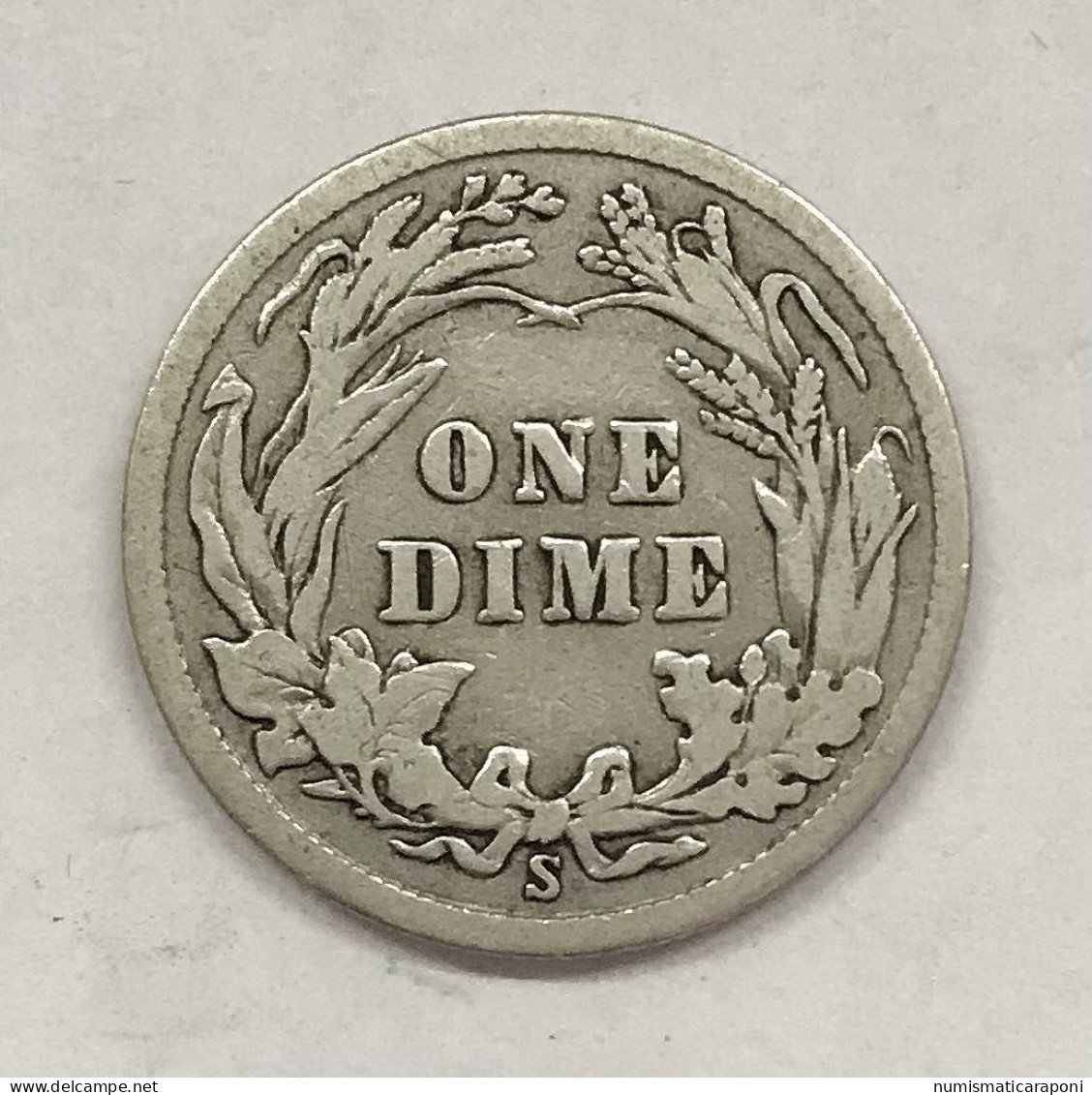 USA  U.s.a. Dime 1912 S Km#113 E.650 - 1837-1891: Seated Liberty (Libertà Seduta)