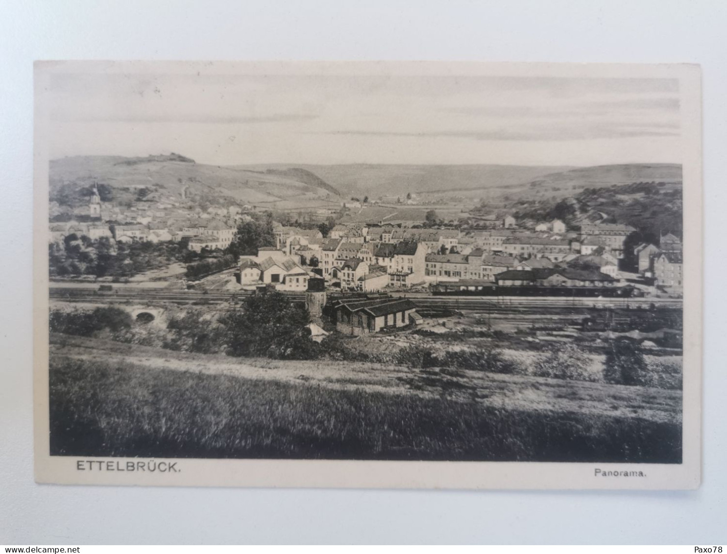 Ettelbruck, Panorama. Carte Un Peux Plié - Ettelbruck