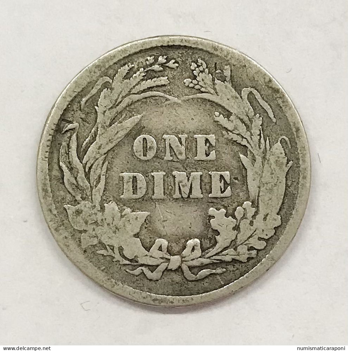 USA  U.s.a. Dime 1896  Km#113 E.656 - 1837-1891: Seated Liberty (Libertà Seduta)