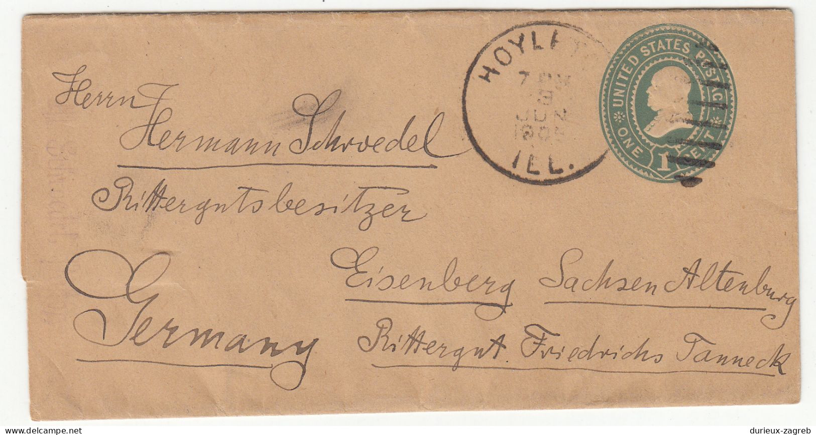 US Old Postal Stationery Newspaper Wrapper Posted 190? To Germany B230510 - Andere & Zonder Classificatie