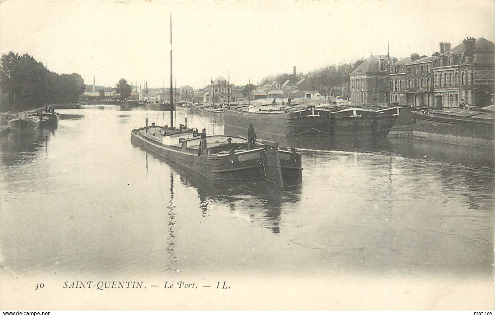 SAINT QUENTIN - Le Port, Péniches. - Péniches