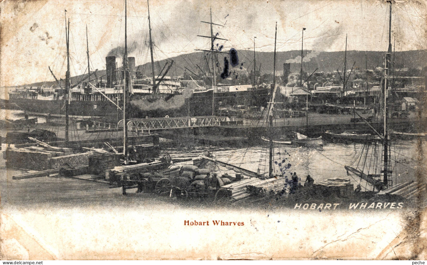 N°103662 -cpa Hobart Wharves-Tasmanie- - Hobart