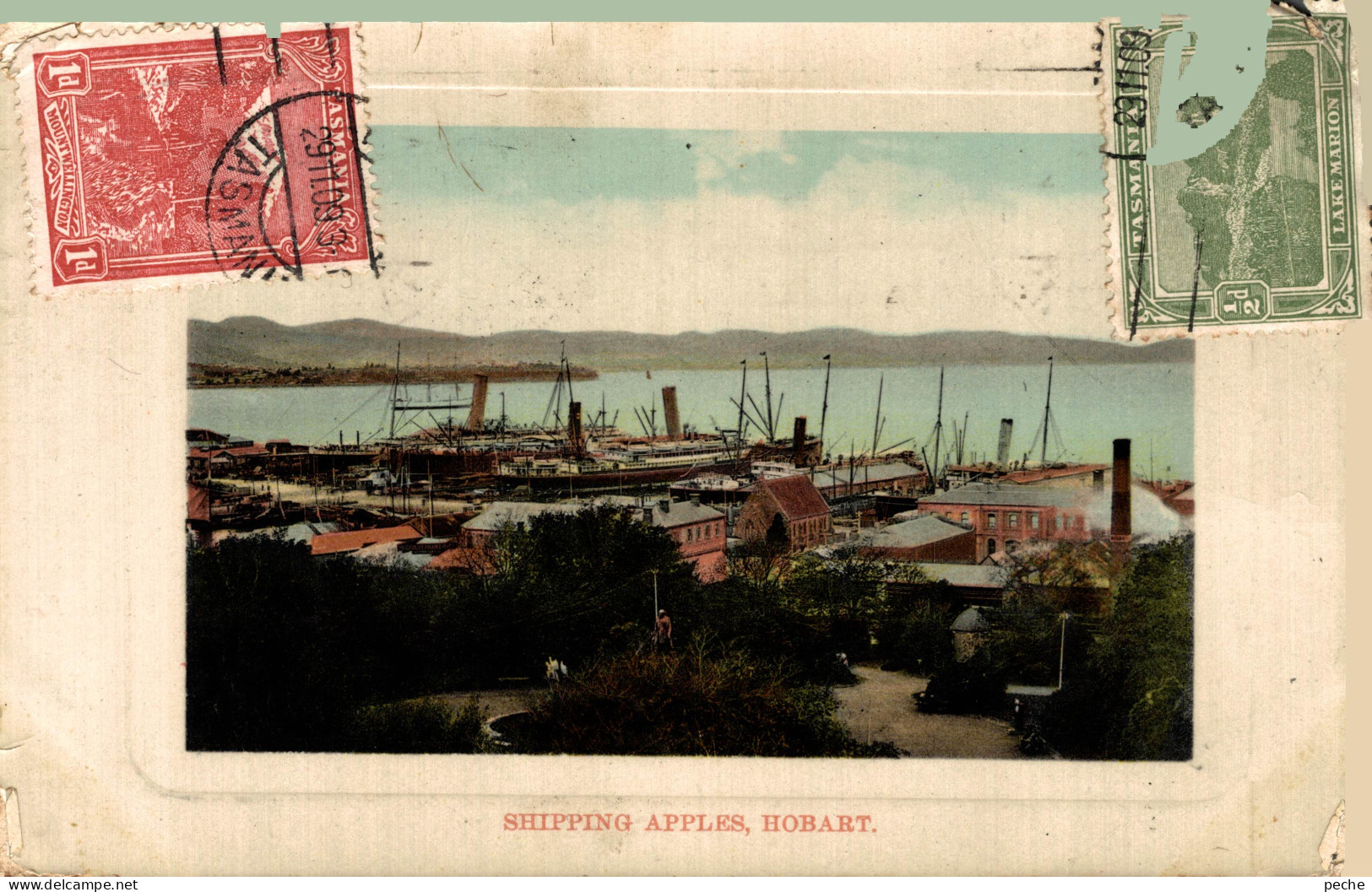 N°103665 -cpa Shipping Apples Hobart -Tasmanie- - Hobart