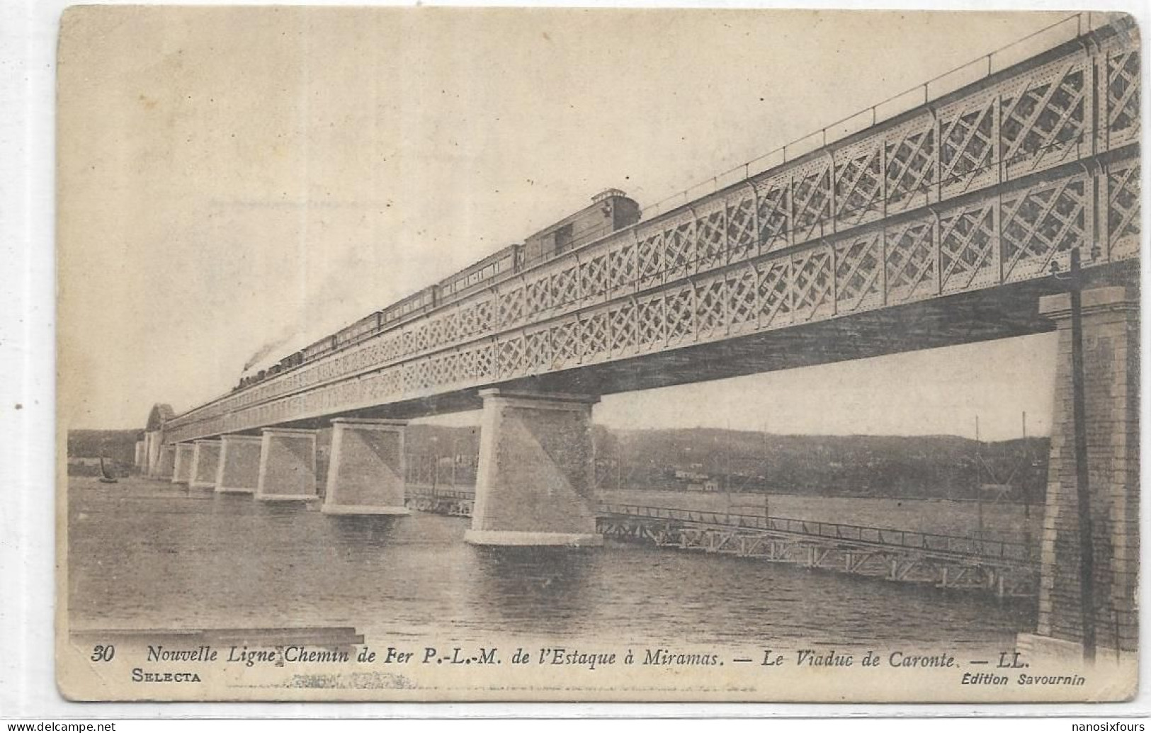 D 13. MARSEILLE. L ESTAQUE . NOUVELLE LIGNE DE L ESTAQUE A MIRAMAS. LE VIADUC - L'Estaque