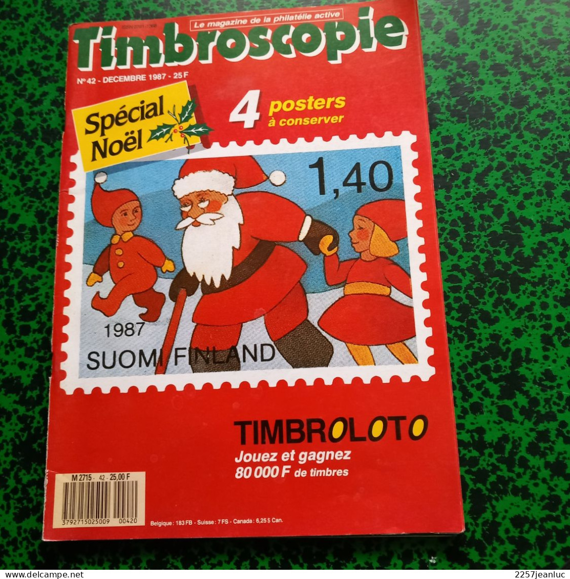 Magazine De La Philatélie * Timbroscopie N: 42  De Décembre   1987 * Spécial Noel - Francesi (dal 1941))