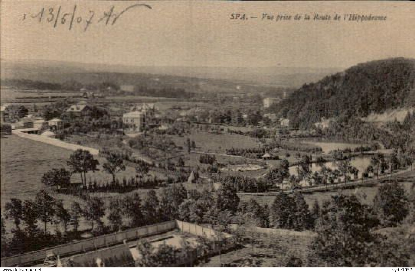 SPA - Vue Prise De La Route De L'Hippodrome Début 1900 - Spa