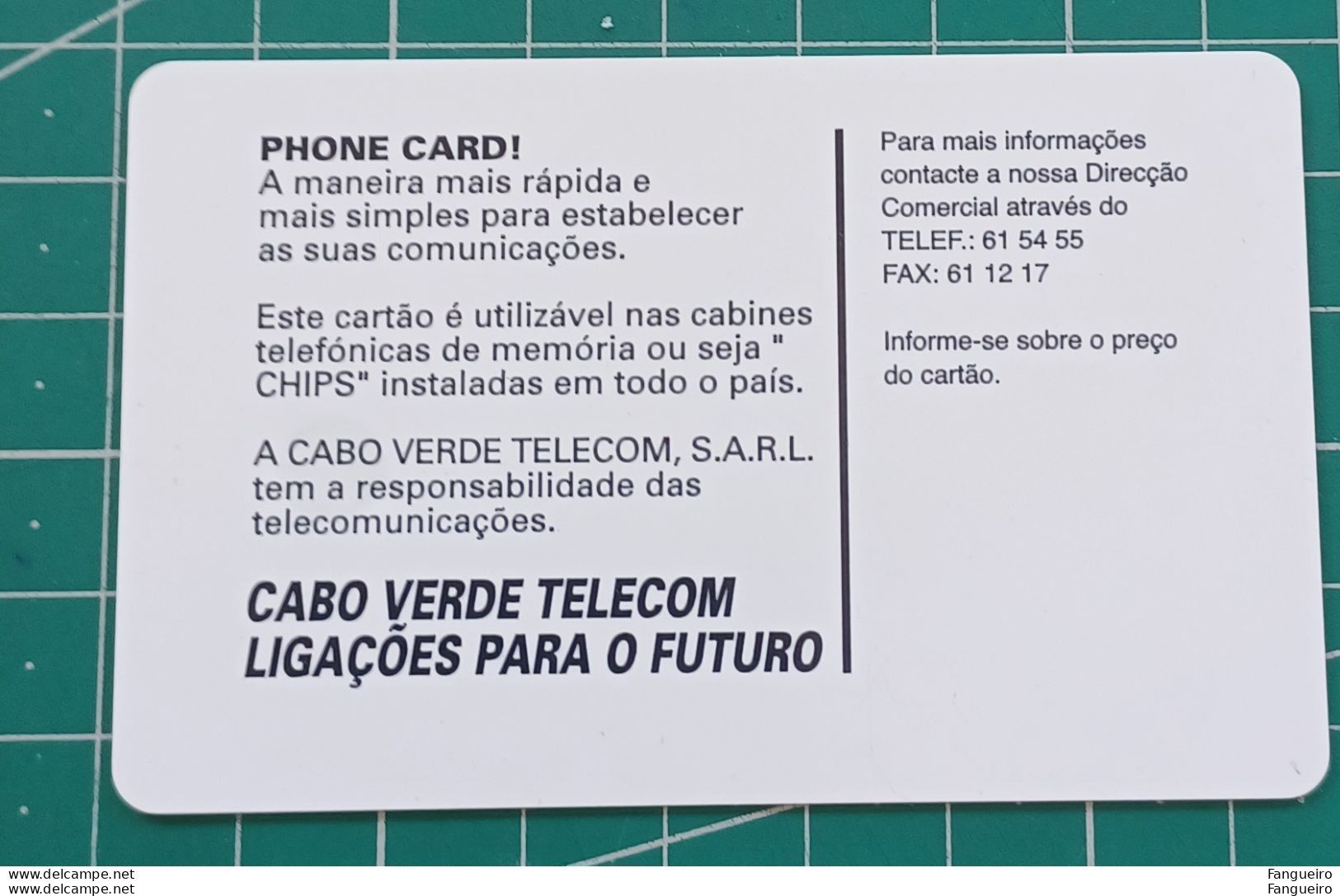 CAPE VERDE PHONECARD VULCANO - Kapverden