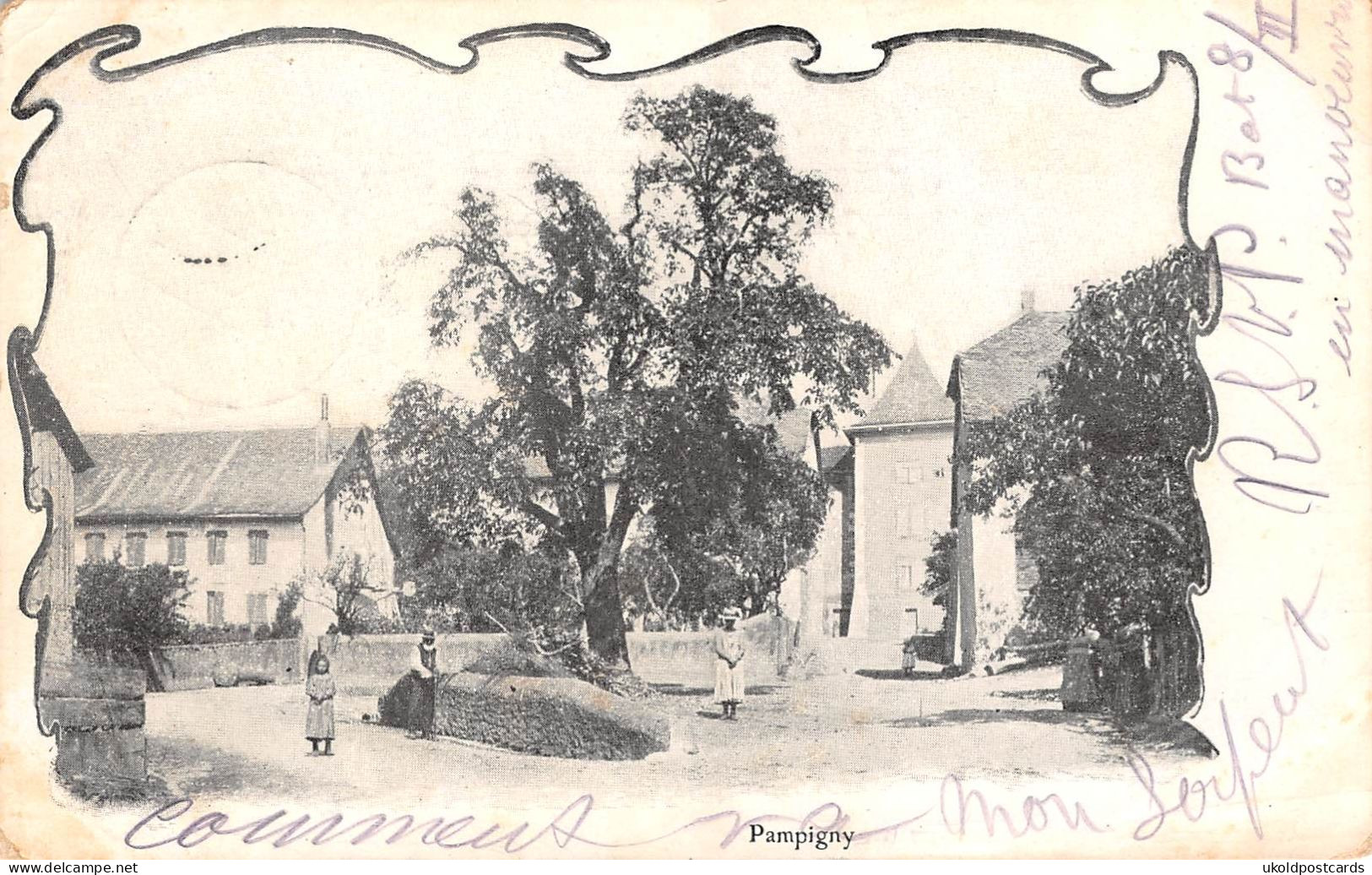 CPA  Suisse, PAMPIGNY, 1903 - Pampigny