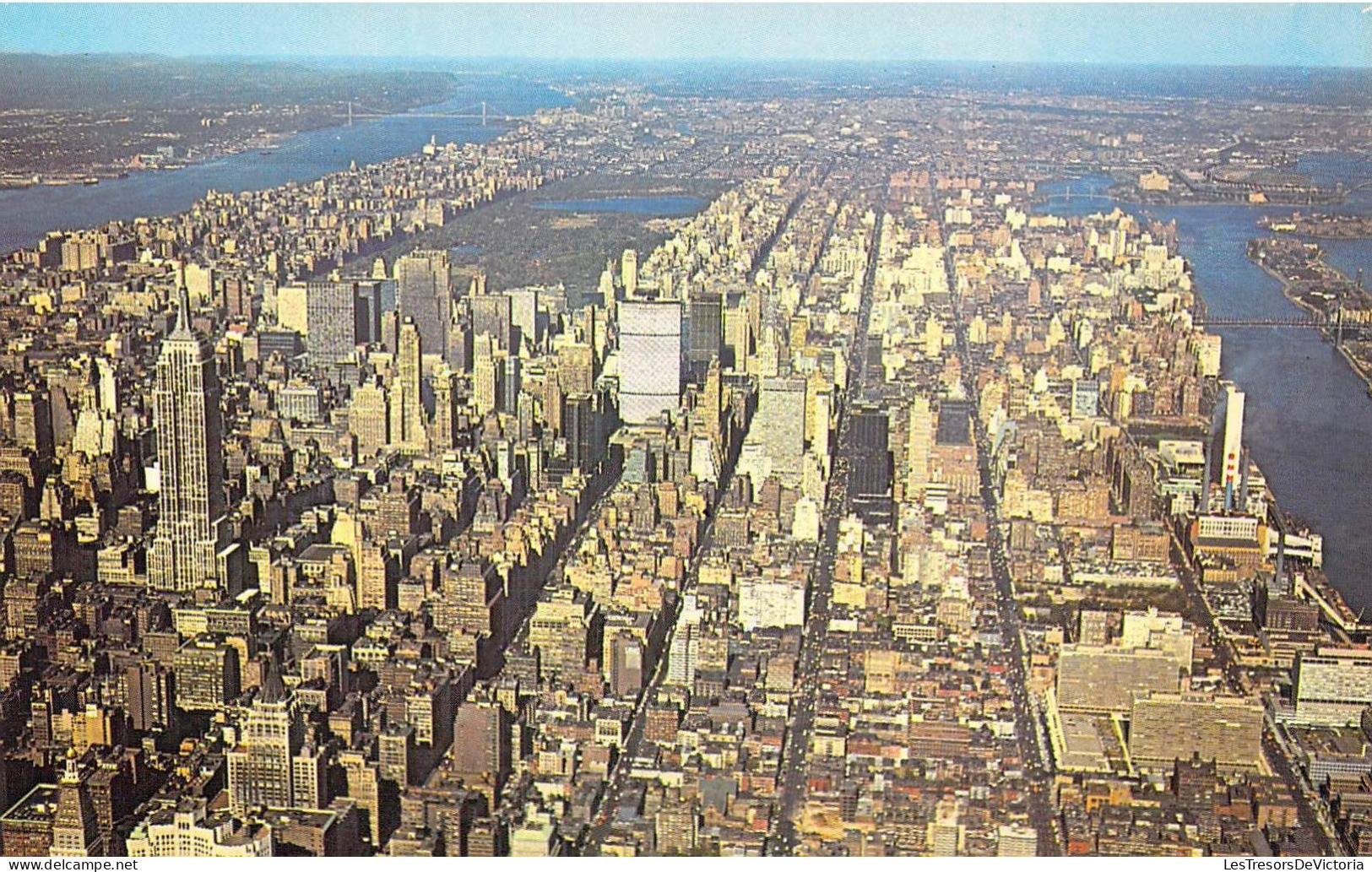 ETATS-UNIS - New York City - Aerial View Of Manhattan - Carte Postale Ancienne - Manhattan