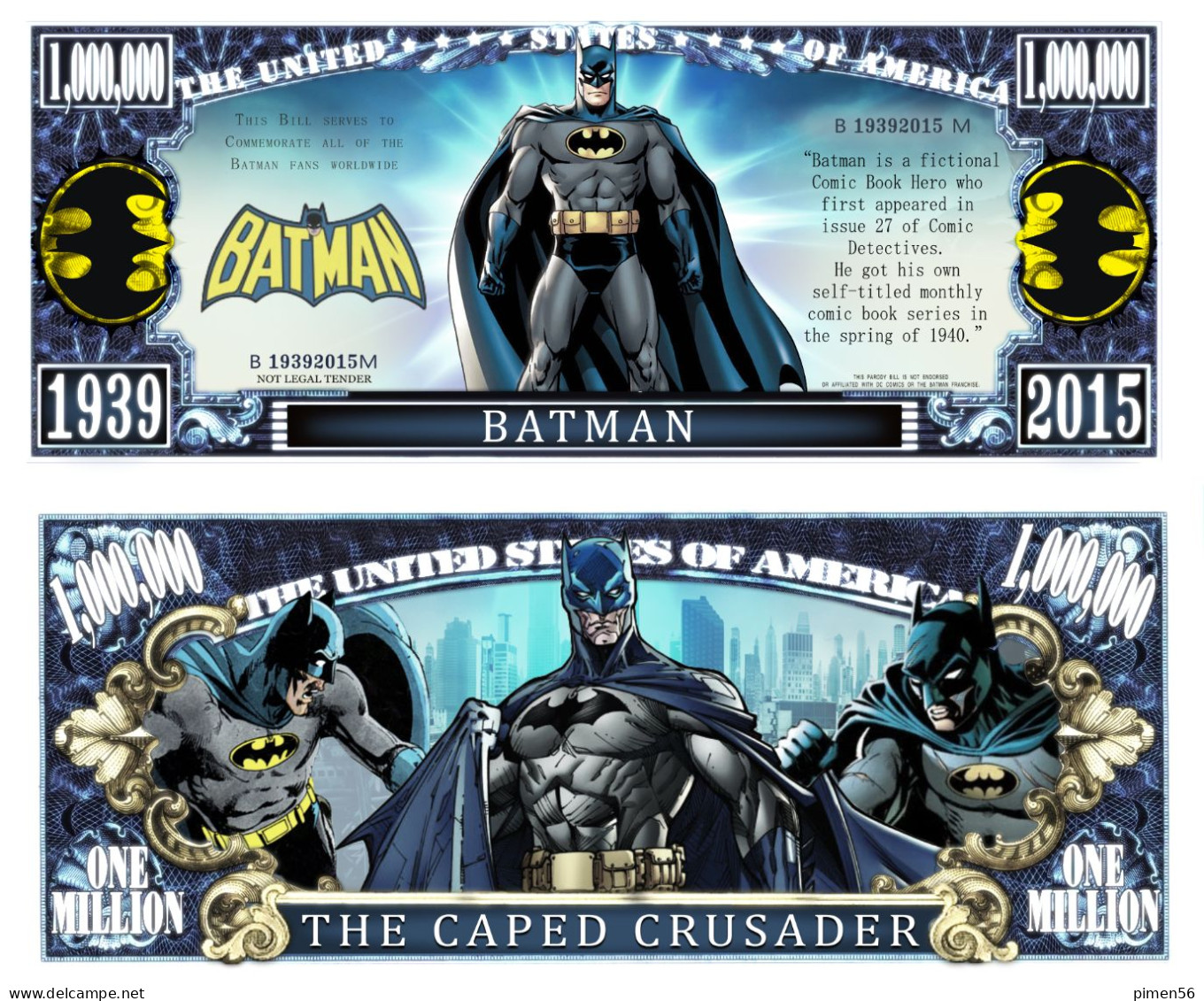 USA - FANTASY NOTE - BATMAN - UNC - Other & Unclassified