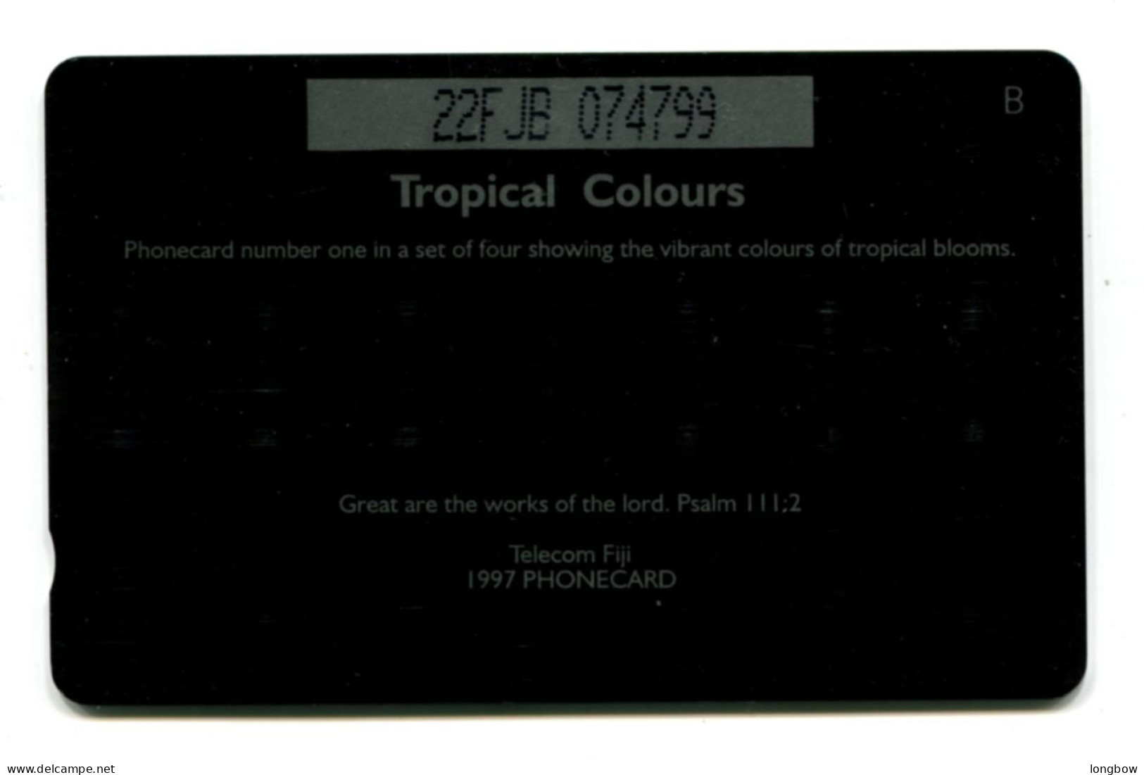 Fiji Island - 110 - 1997 - PINK & PURPLE - CN 22FJB - Fidji