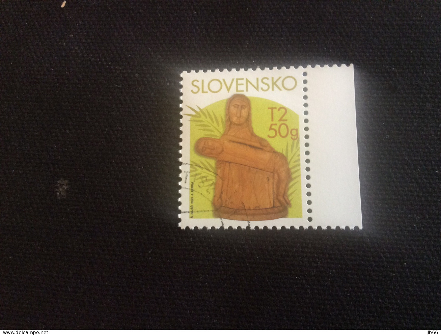 2023 Pofis 787 Oblitéré Pâques Art Naïf Sculpture Religieuse Sur Bois - Used Stamps