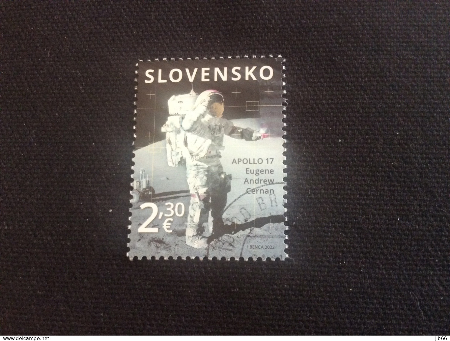 2022 Pofis 782 Yvert 867 Oblitéré Mission Sur La Lune Apollo 17 Astronaute Slovaque Eugèn Cernan - Used Stamps