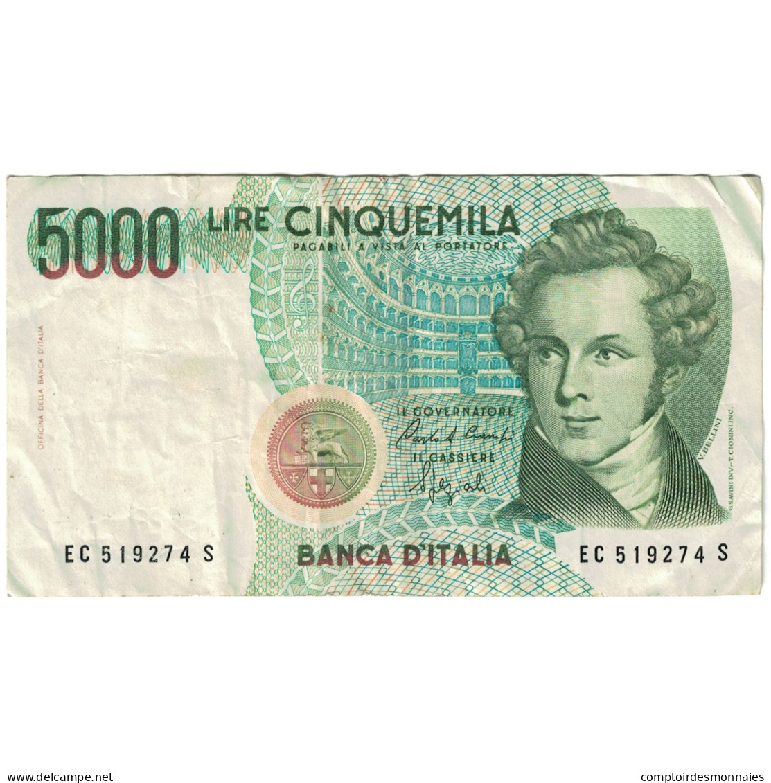 Billet, Italie, 5000 Lire, 1985-01-04, KM:111b, TB - 5.000 Lire