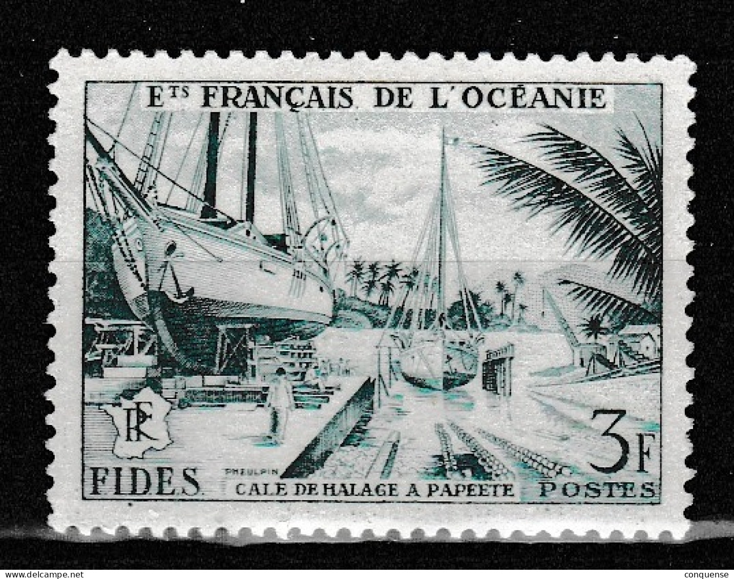 OCEANIA  FRANCESA  1956  **  MNH  YVERT 204  F.I.D.E.S  BUENO - 1956 F.I.D.E.S.
