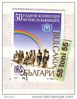 2001 50th Anniversary Of UN Refugees Convention 1 V.- Used/oblitere (O) BULGARIA / Bulgarie - Used Stamps