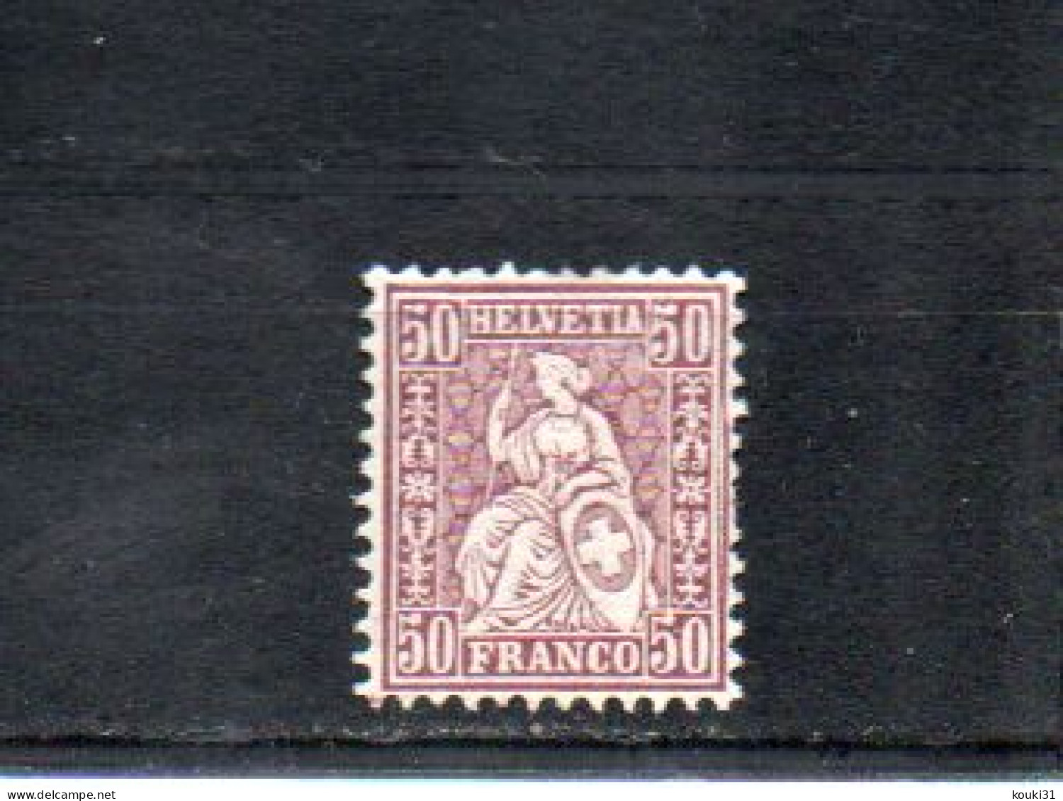 Suisse YT 56 * : Helvetia Assise - 1881 - Nuevos