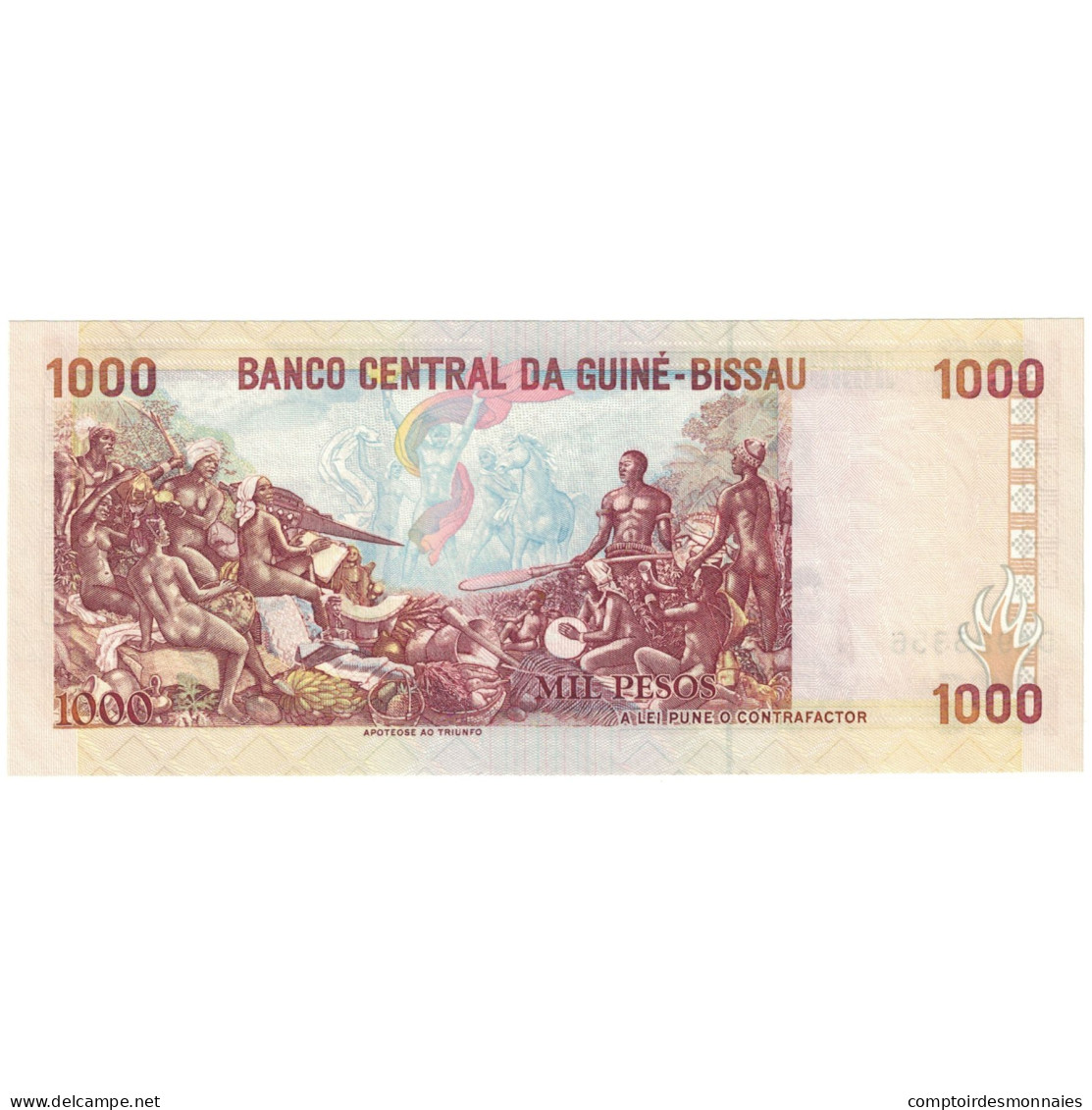 Billet, Guinée-Bissau, 1000 Pesos, 1990, 1990-03-01, KM:13a, NEUF - Guinea-Bissau