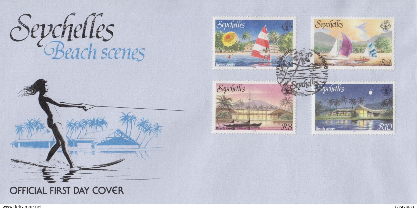 Enveloppe  FDC  1er  Jour     SEYCHELLES    Tourisme   1988 - Seychelles (1976-...)