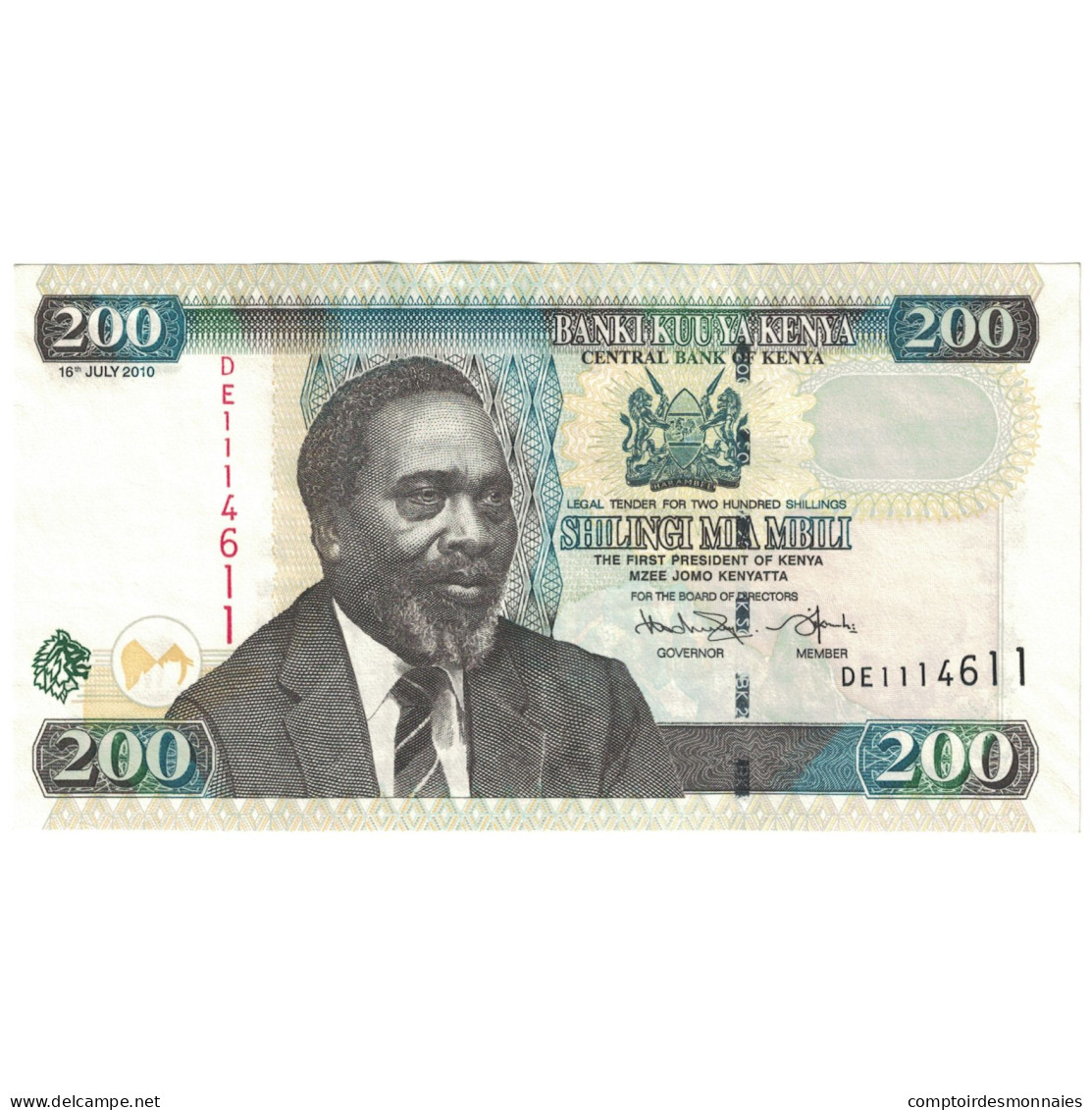 Billet, Kenya, 200 Shillings, 2010, 2010-07-16, SUP - Kenya