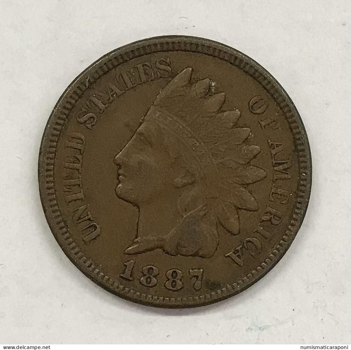 USA  U.s.a. 1 CENT 1887 INDIAN HEAD Km#90a Vf E.671 - 1859-1909: Indian Head