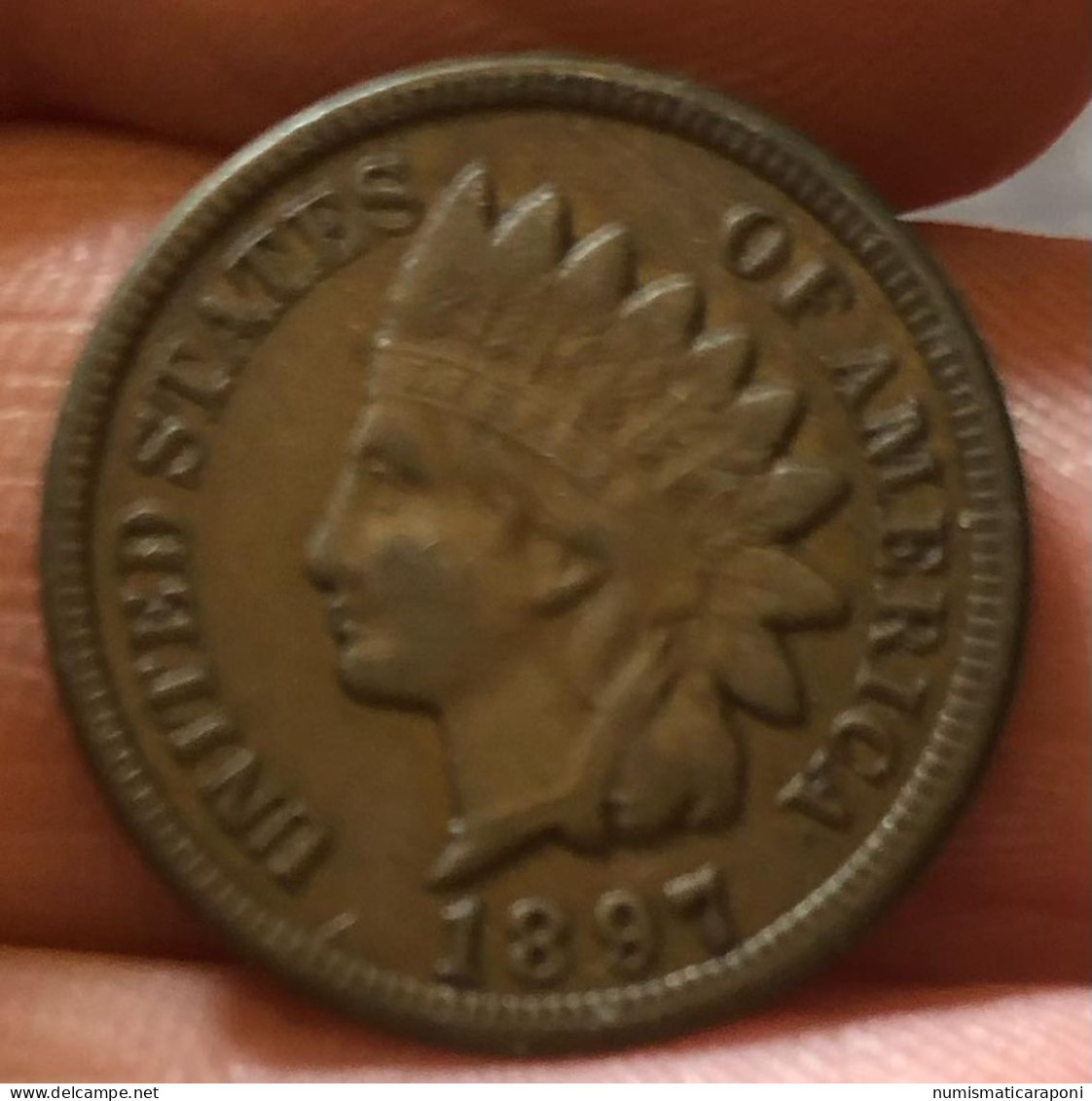 USA  U.s.a. 1 CENT 1897 INDIAN HEAD Km#90a  E.672 - 1859-1909: Indian Head