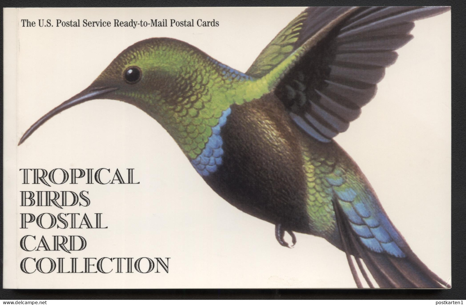 UX296a Booklet Of 20 Postal Cards TROPICAL BIRDS 1998 Cat. $20.00 - 1981-00