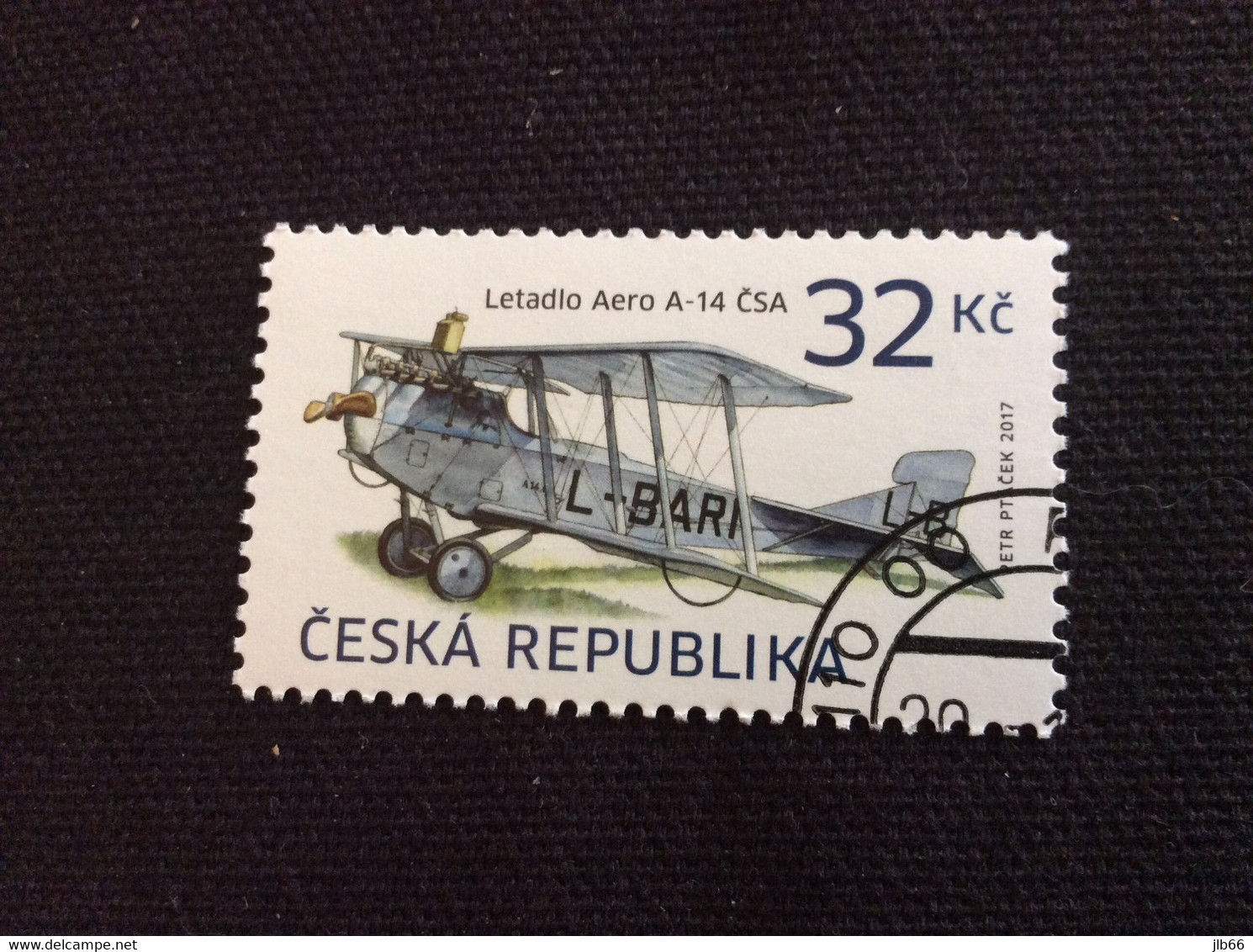 Tchequie 2017 Yvert 824 Oblitéré Avion Aero A-14 CSA De 1924 / Historic Airplane CSA - Used Stamps