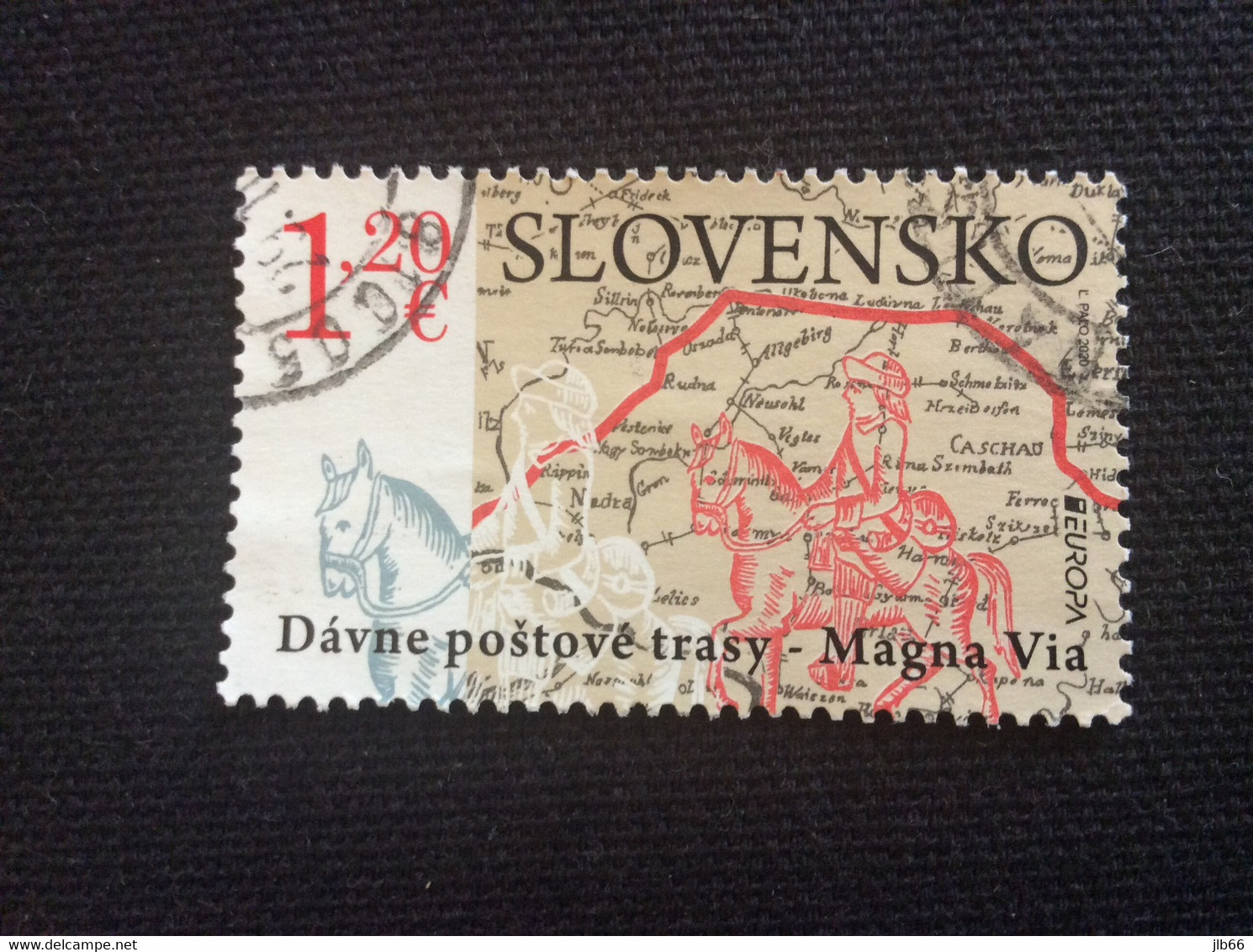 YT 794 SK 2020 EUROPA  Oblitéré  Ancient Mail Routes The Magna Via Ancienne Route Postale - Used Stamps