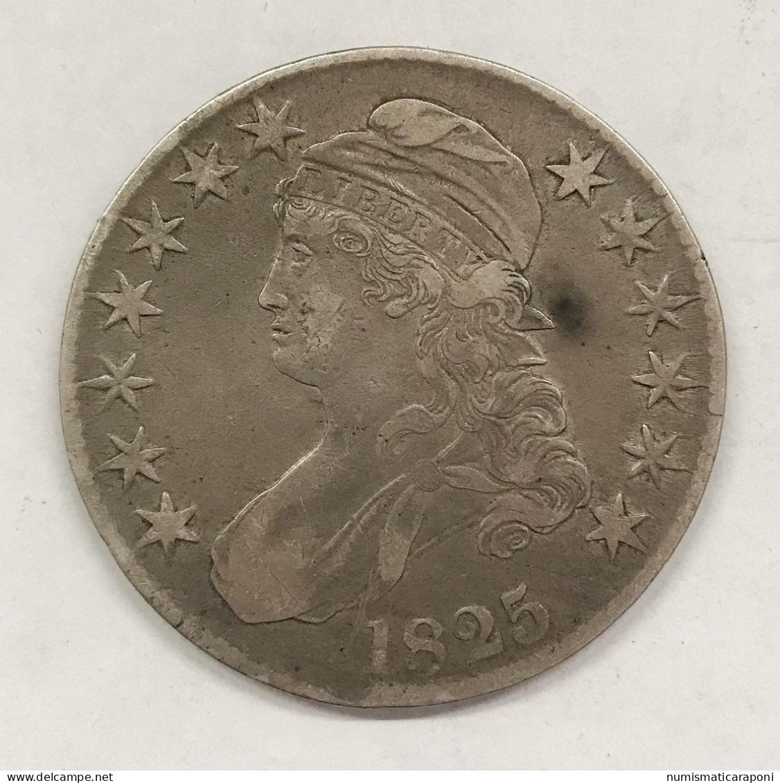 USA U.s.a. 1825 Mezzo Dollaro Half Dollar Capped Bust Km#37 E.679 - 1892-1915: Barber