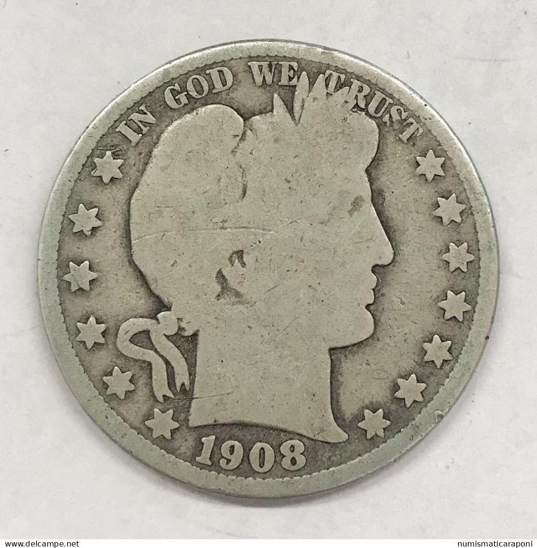 USA U.s.a. 1908 O  Mezzo Dollaro Half Dollar Barber E.680 - 1892-1915: Barber