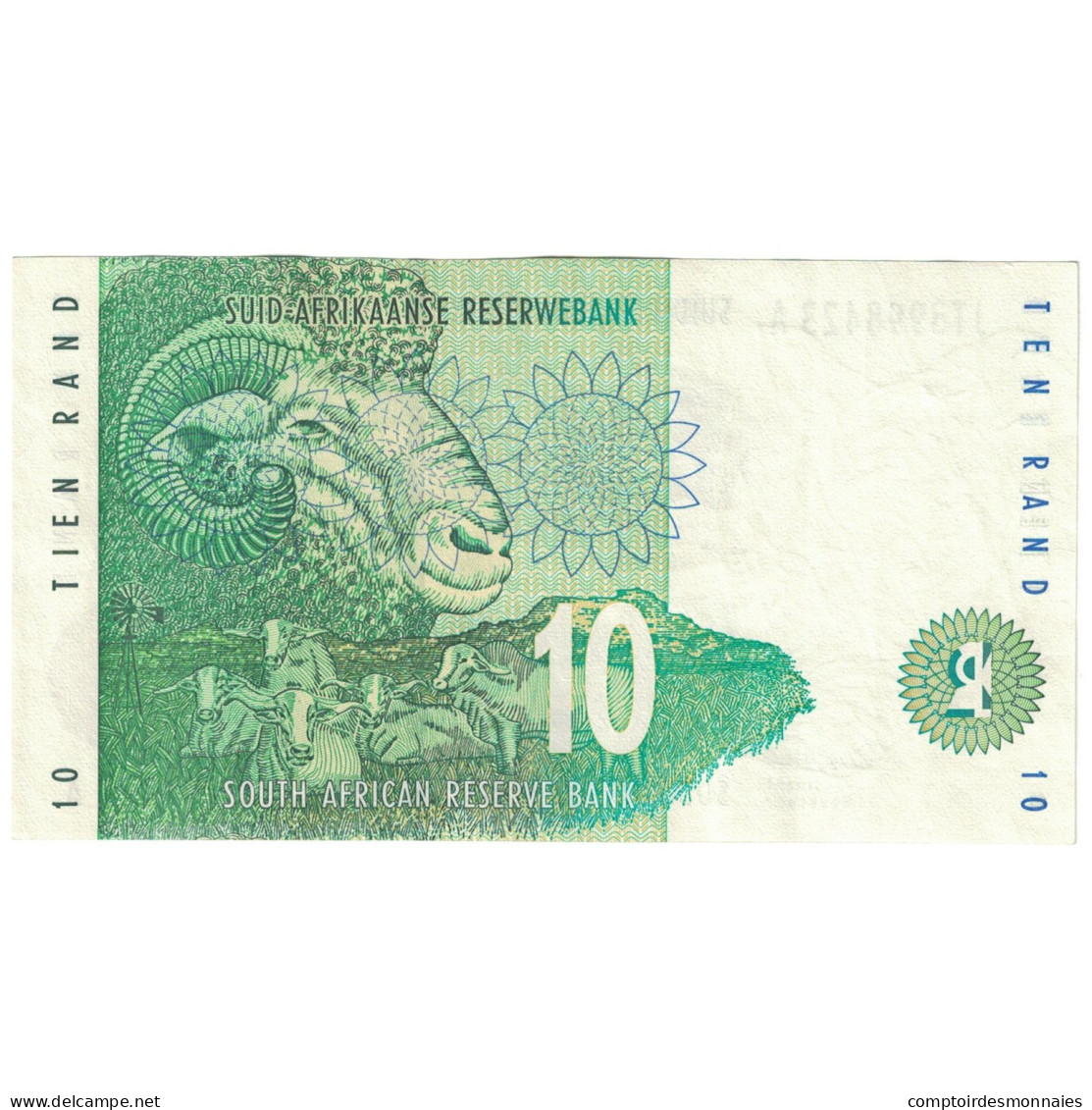 Billet, Afrique Du Sud, 10 Rand, KM:123a, SUP+ - Afrique Du Sud