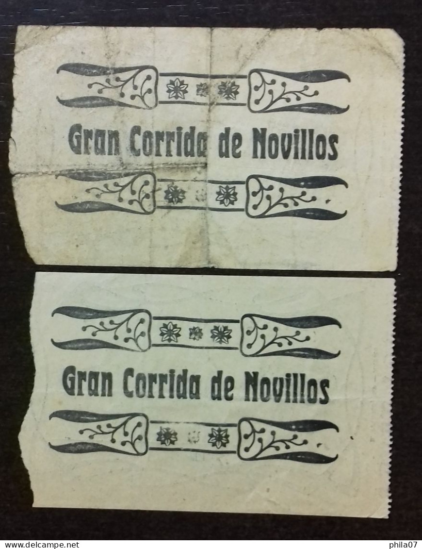 SPAIN - Courses de Taureaux - booklet with 32 pages and two ticket from 1910 / dimension cca 16x11 cm / 21 images