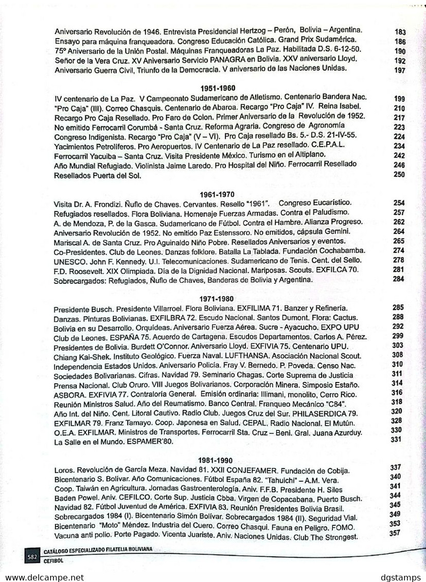BOLIVIA 2022 CEFIBOL: Philatelic Specialized Catalog. Catálogo Especializado En Filatelia Boliviana. - Otros & Sin Clasificación