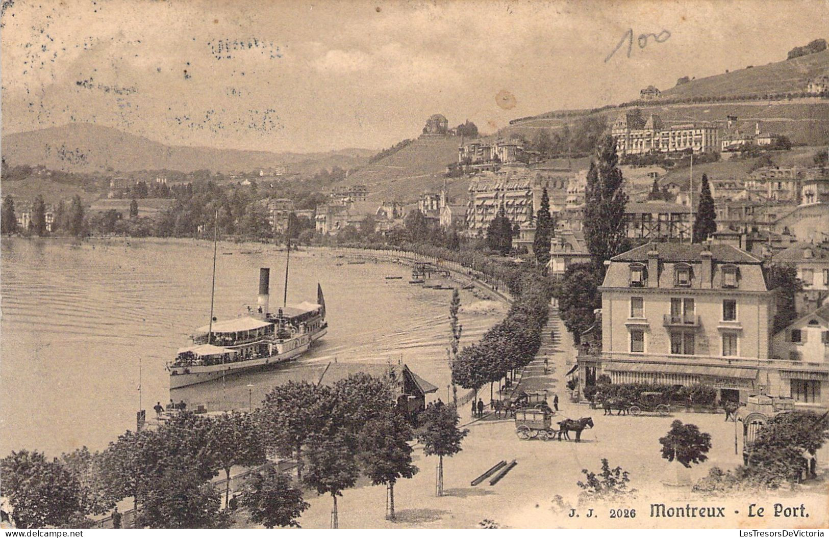 SUISSE - MONTREUX - Le Port - Carte Postale Ancienne - Port