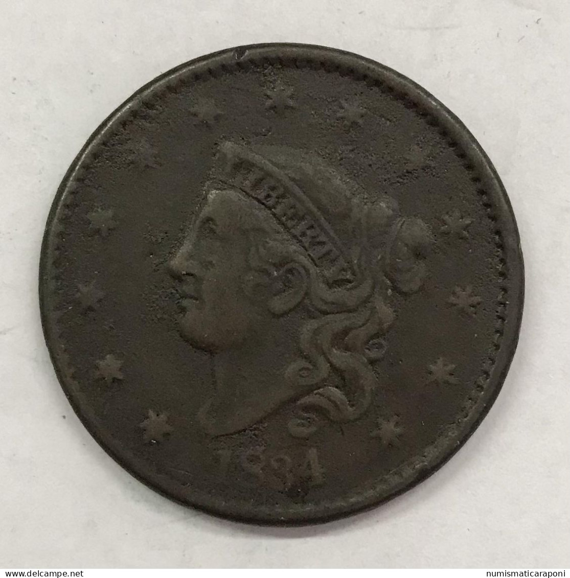 USA  U.s.a. 1 CENT 1834 Km#45 E.686 - 1816-1839: Coronet Head (Tête Couronnée)