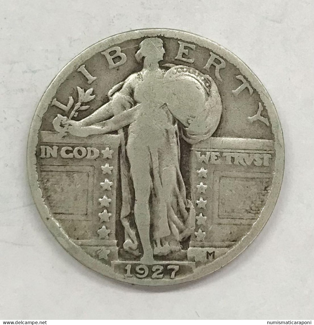 USA U.s.a. 1927 Quarto Di Dollaro Quarter Dollar Km#114 E.687 - 1916-1930: Standing Liberty (Liberté Debout)