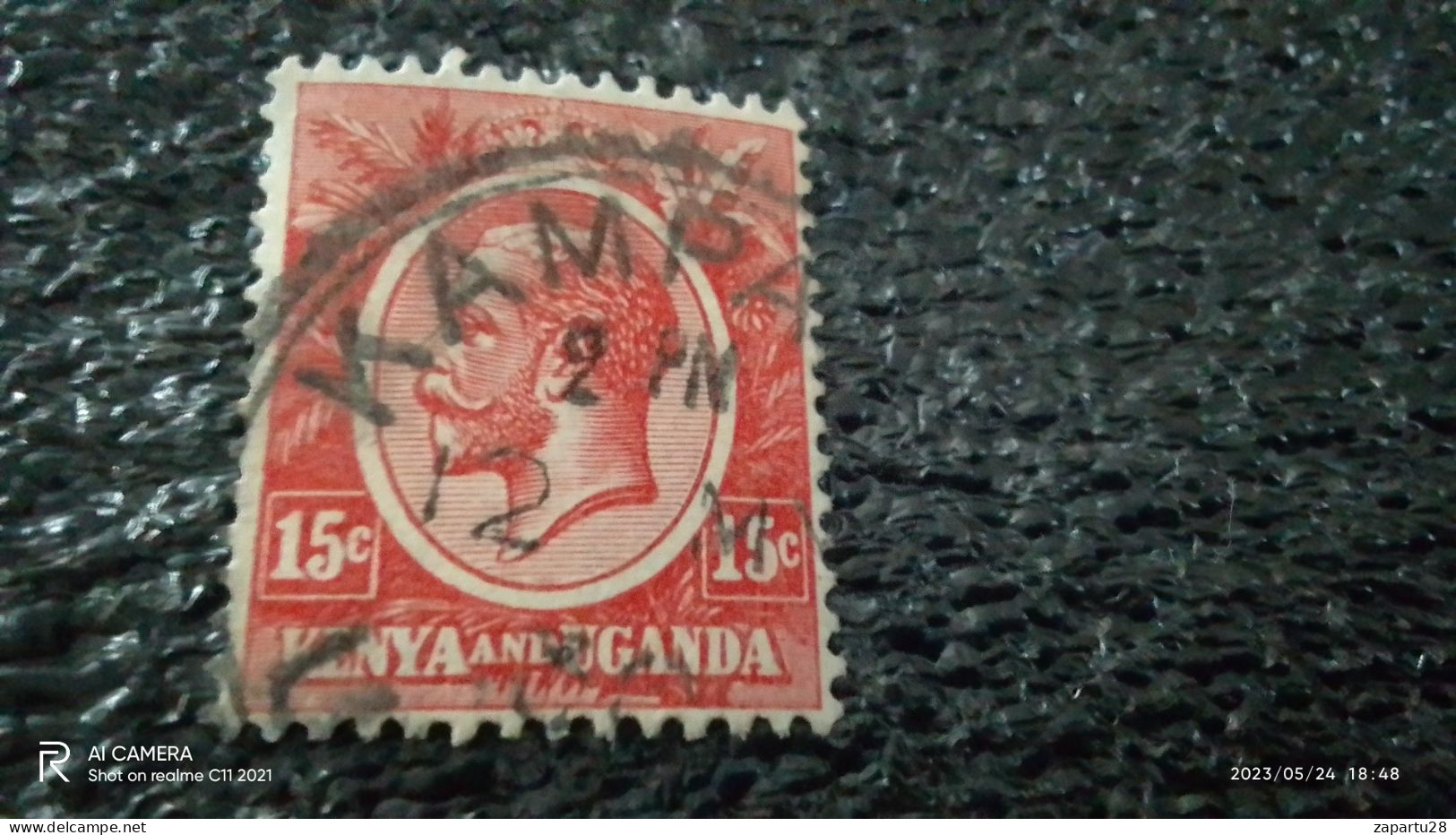 KENYA-UGANDA-1922   15C    UNUSED - Kenya & Oeganda