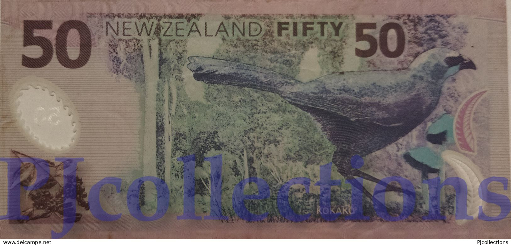 NEW ZEALAND 50 DOLLARS 2007 PICK 188b POLYMER AXF - New Zealand