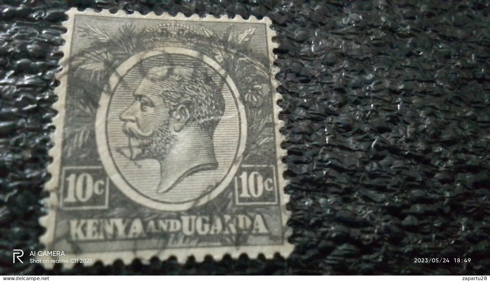 KENYA-UGANDA-1927   10C    USED - Kenya & Ouganda