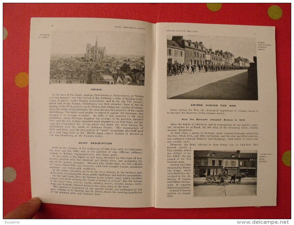 Illustrated Michelin Guides To The Battle-fields (1914-1918). Amiens Before And During The War. 1919 - 1900-1949