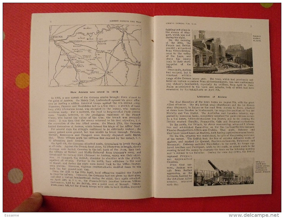 Illustrated Michelin Guides To The Battle-fields (1914-1918). Amiens Before And During The War. 1919 - 1900-1949