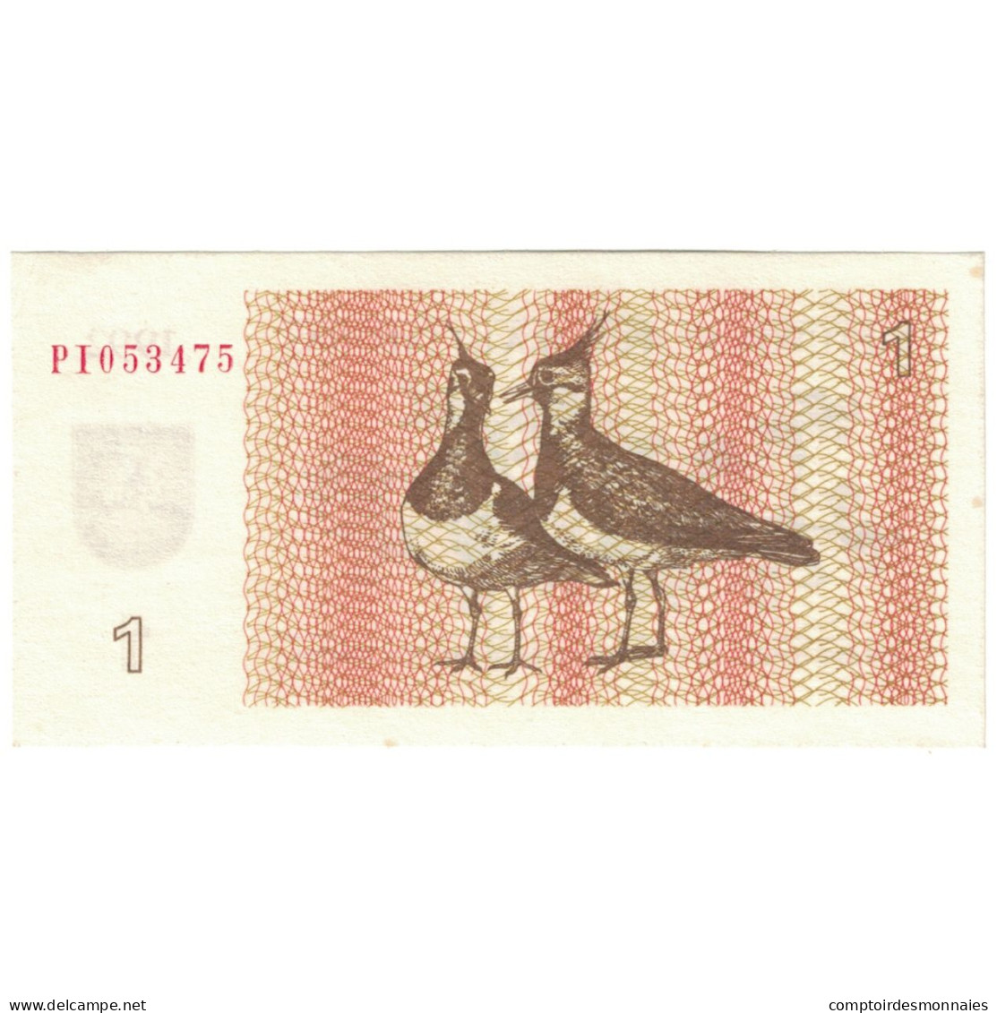 Billet, Lituanie, 1 (Talonas), 1992, KM:39, TTB - Lituanie