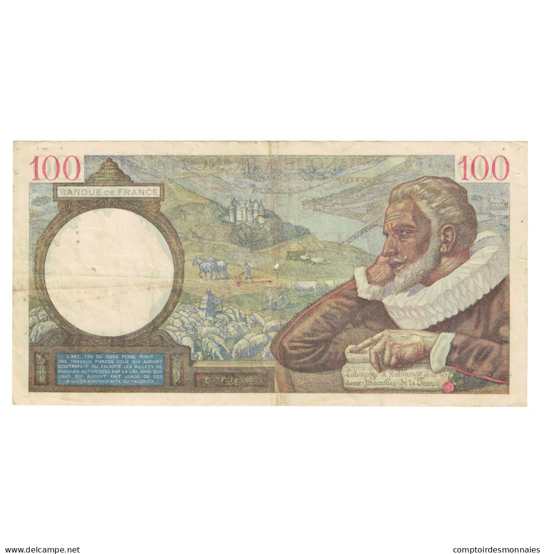 France, 100 Francs, Sully, 1939, Y.2199158, TTB, Fayette:26.9, KM:94 - 100 F 1939-1942 ''Sully''