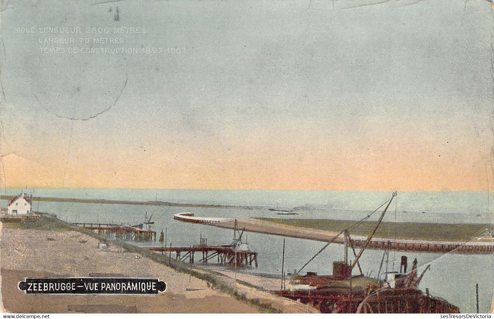 BELGIQUE - ZEEBRUGGE - Vue Panoramique - Carte Postale Ancienne - Zeebrugge